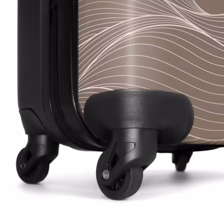 Suitcase - Minimal - Taupe with waves — 6