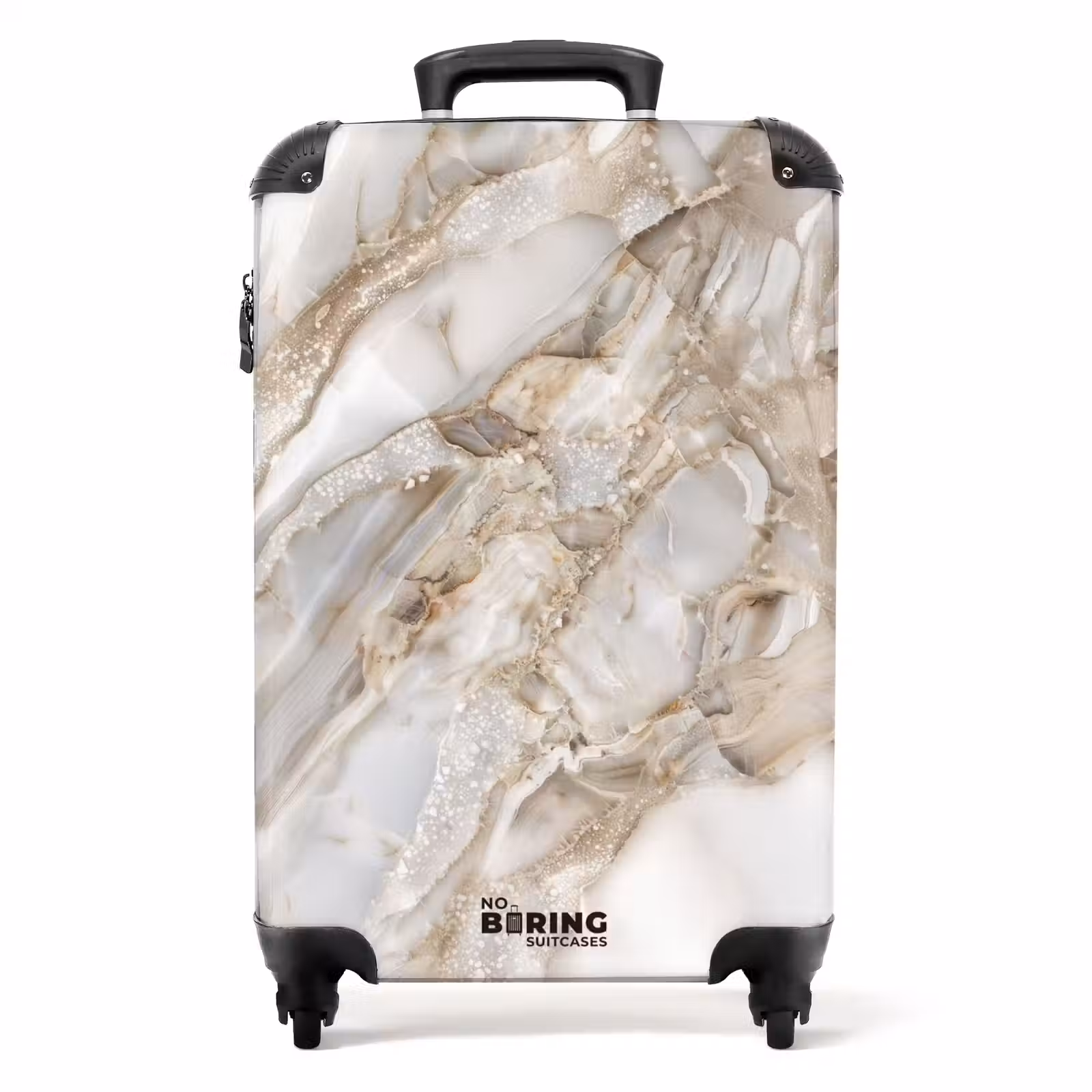 Suitcase - Marble - Crystal Marble in Shades of Sand — 1