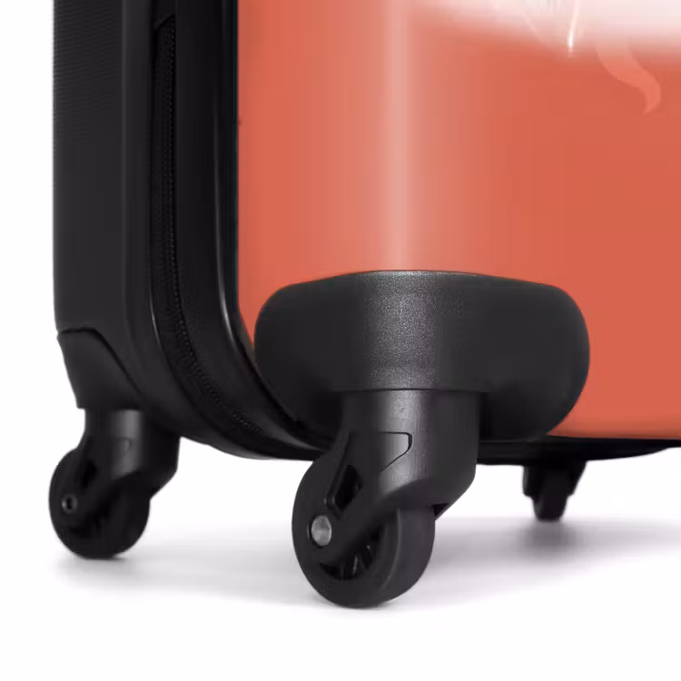 Suitcase - Gray car with pink flames — 6