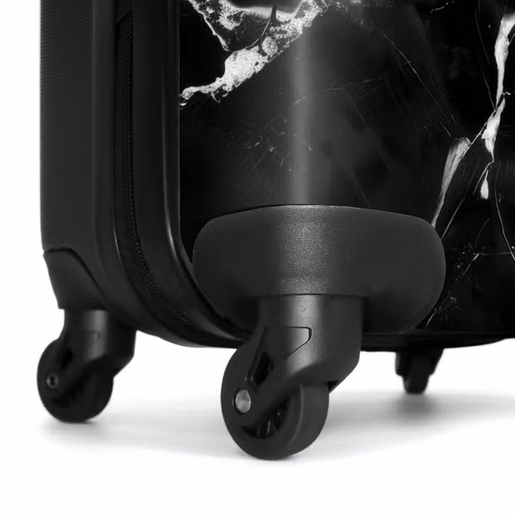 Suitcase - Marble - Black Marble with White Veins — 6