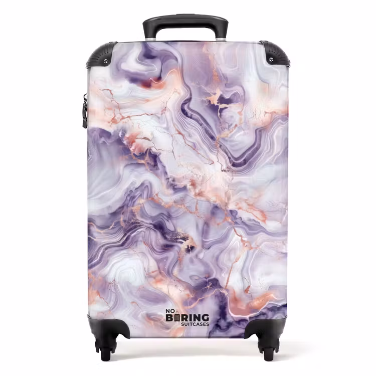 Suitcase - Marble - Dance of Marble and Pastel — 1