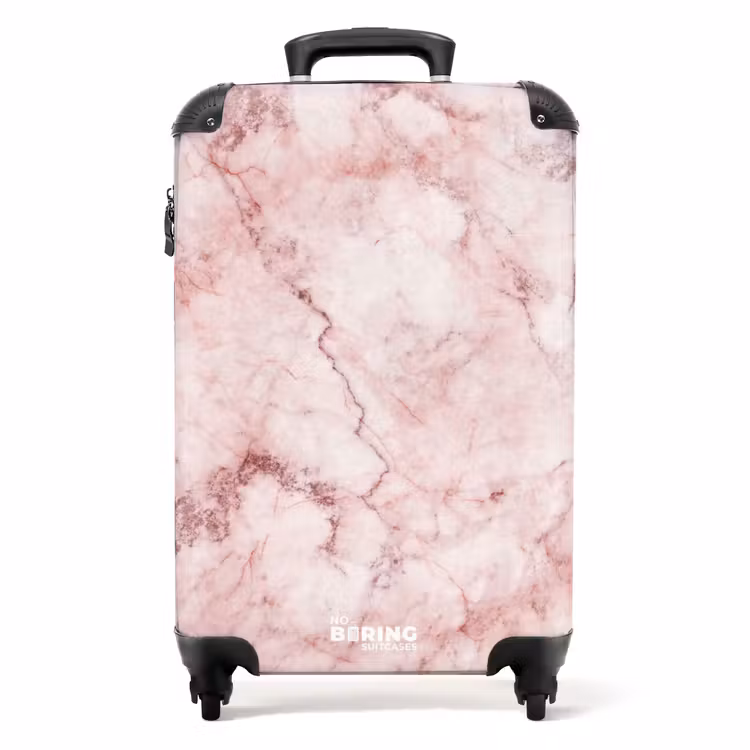 Suitcase - Marble - Rich Pink Marble — 1