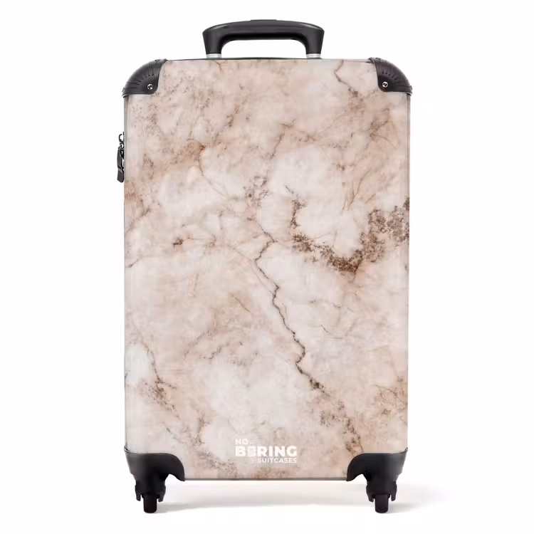 Suitcase - Marble - Rustic Beige Marble — 1