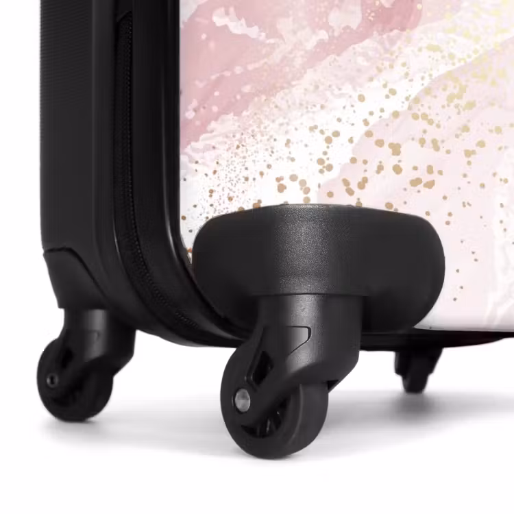 Suitcase - Marble - Shimmering Pink Marble Stripes — 6