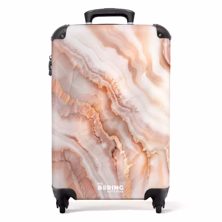 Suitcase - Marble - Soft Peach Marble — 1