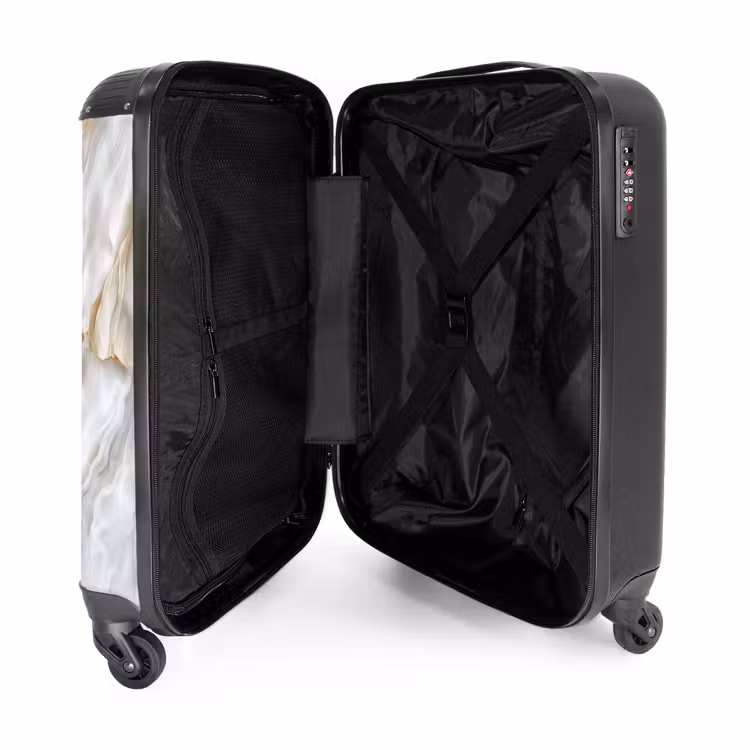 Suitcase - Marble - Soft White Marble Layers — 4