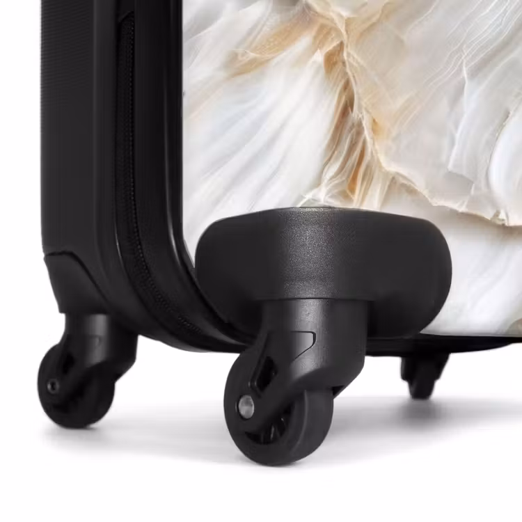 Suitcase - Marble - Soft White Marble Layers — 6