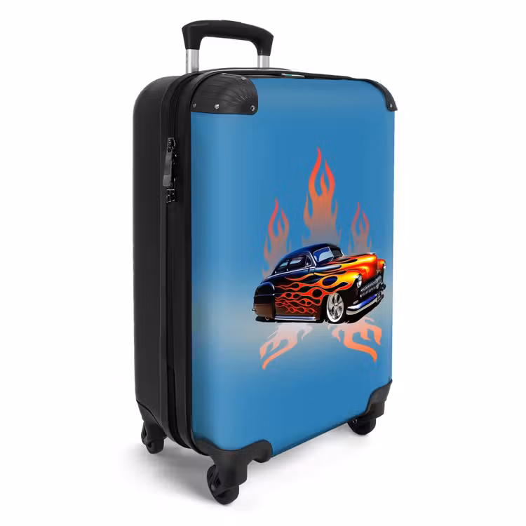 Suitcase - Hotrod flames — 2