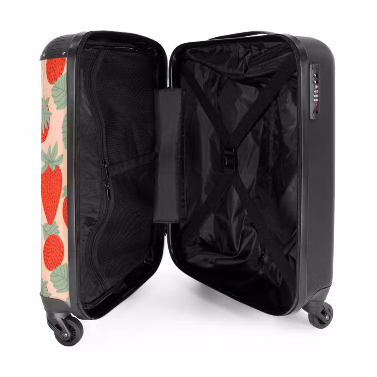 Suitcase - Pastel fruit - strawberries — 4