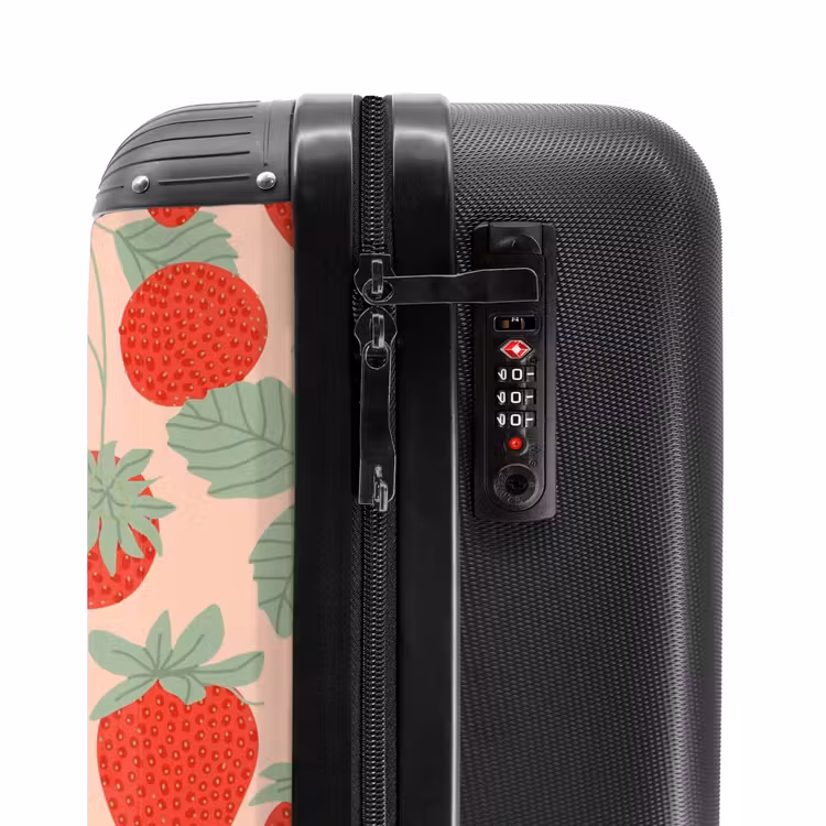 Suitcase - Pastel fruit - strawberries — 5