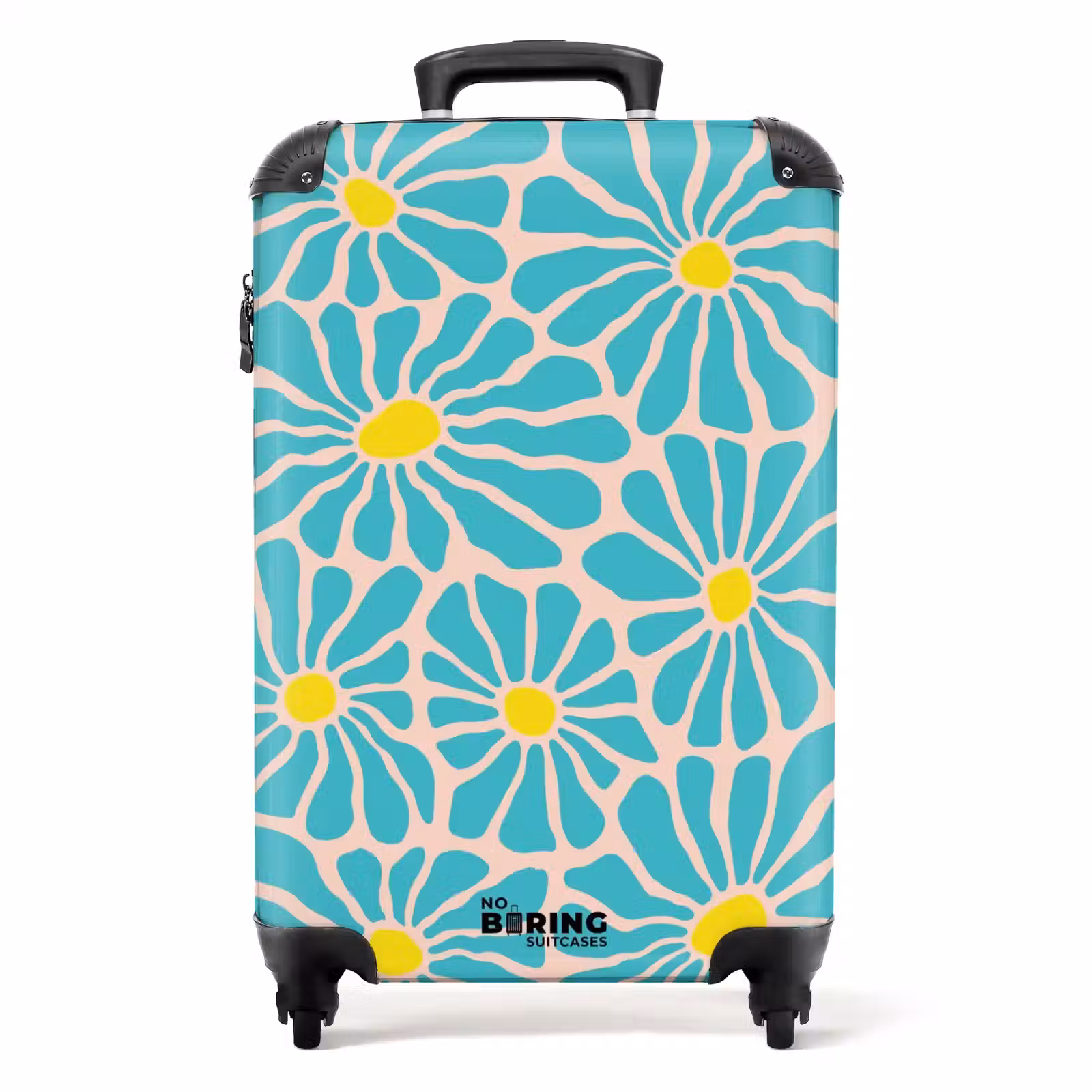 Suitcase - Pastel flowers - Blue — 1