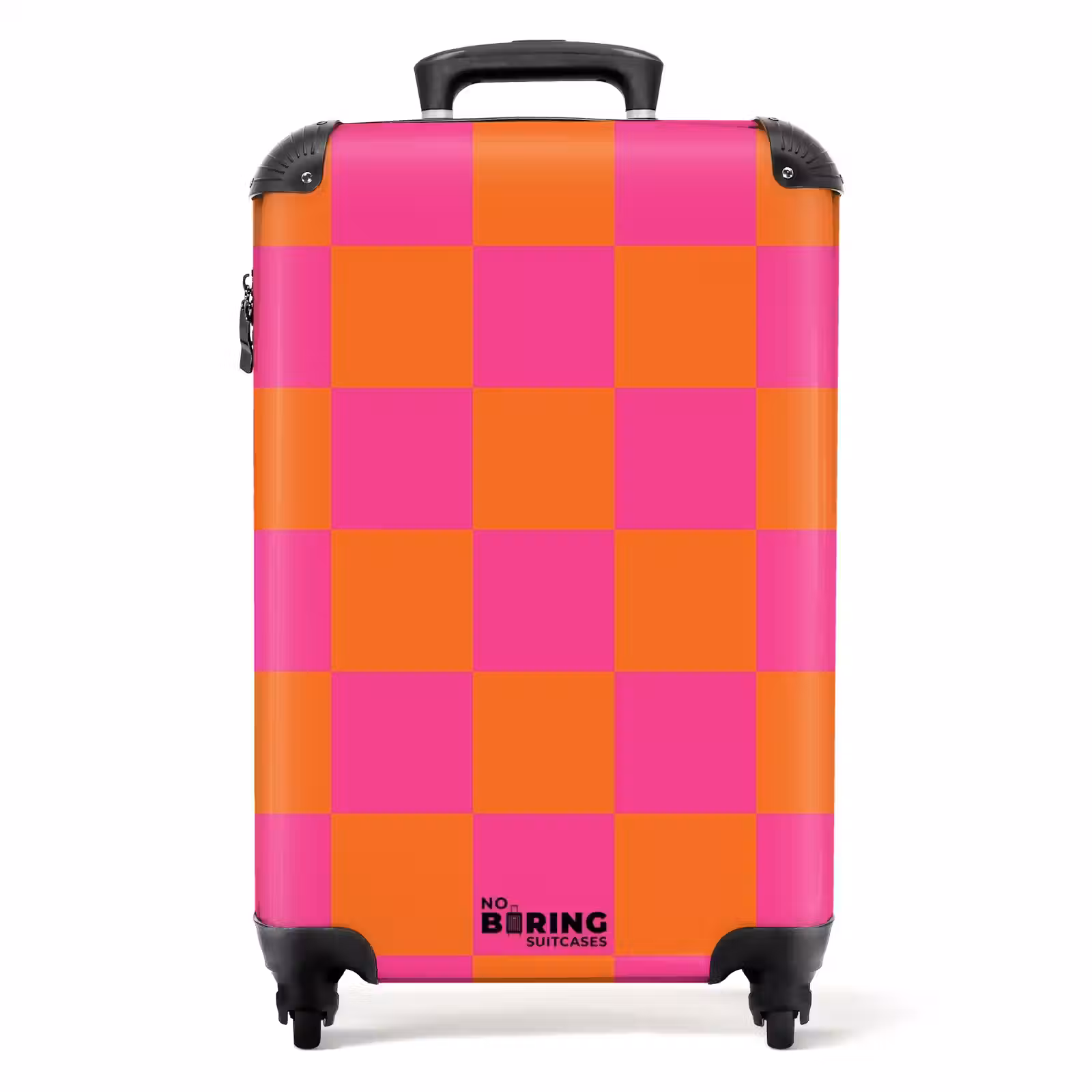 Suitcase - Squares - Pink/Orange — 1
