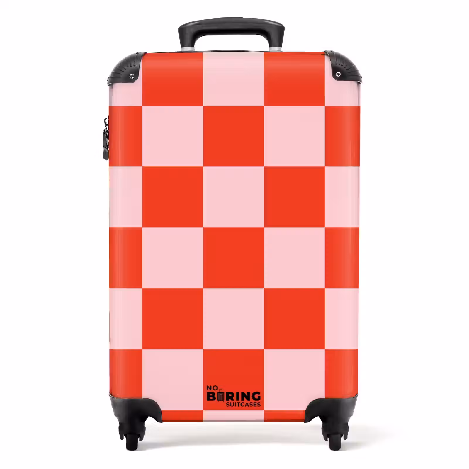 Suitcase - Squares - Red/Pink — 1