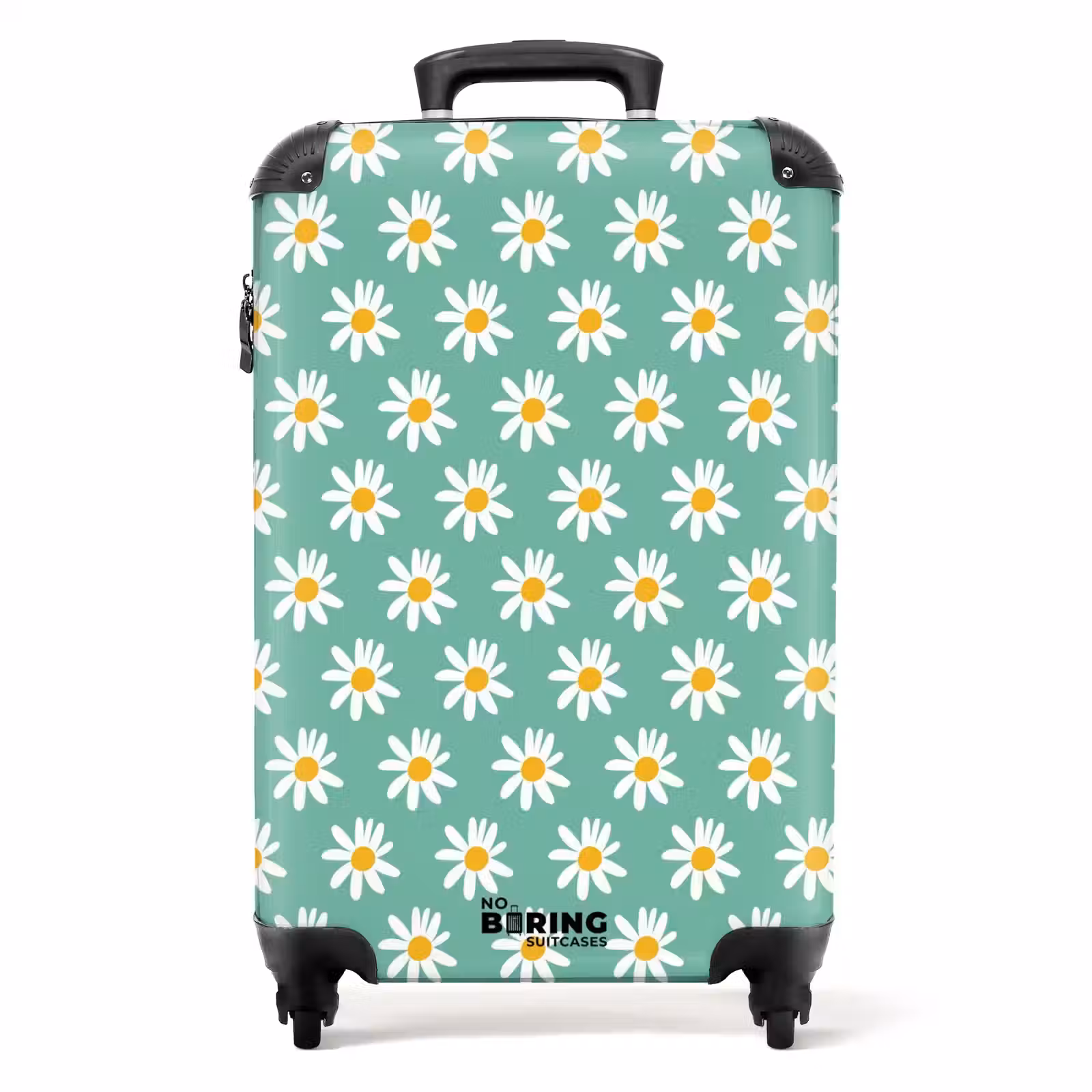 Suitcase - Vintage floral pattern - Green — 1