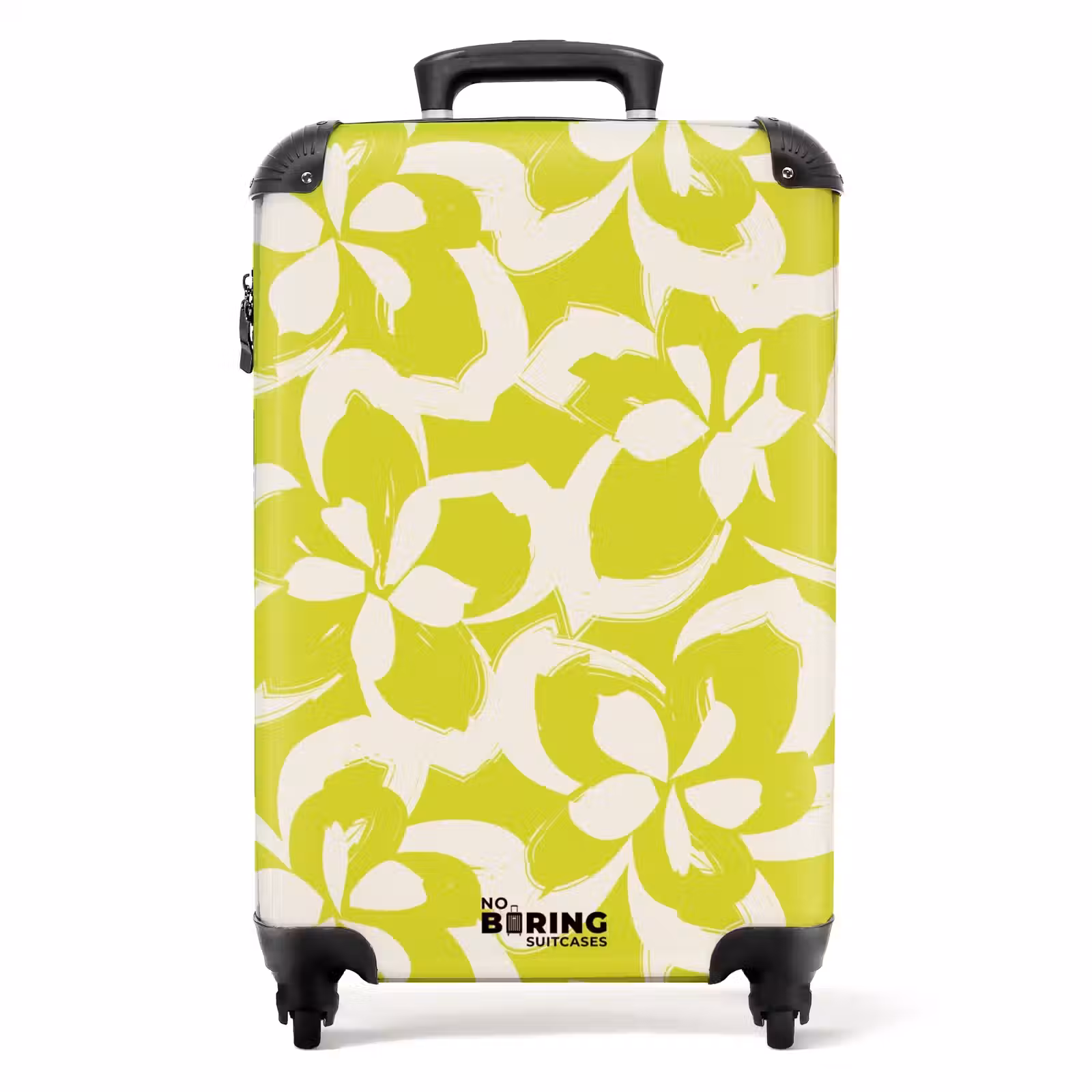 Suitcase - Vintage floral pattern - Lime green — 1