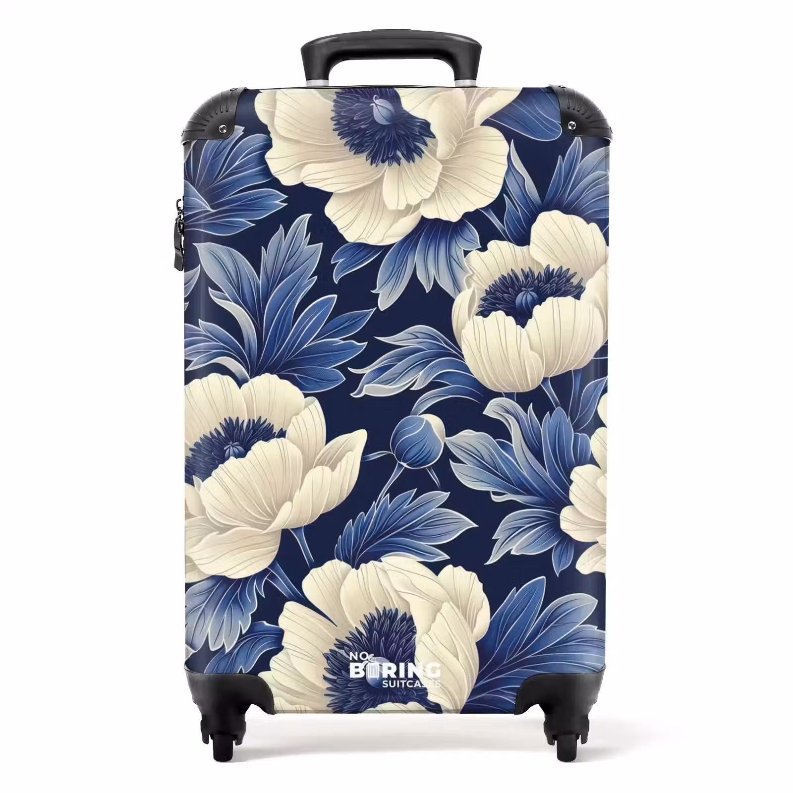 Suitcase - Vintage flowers - Blue — 1
