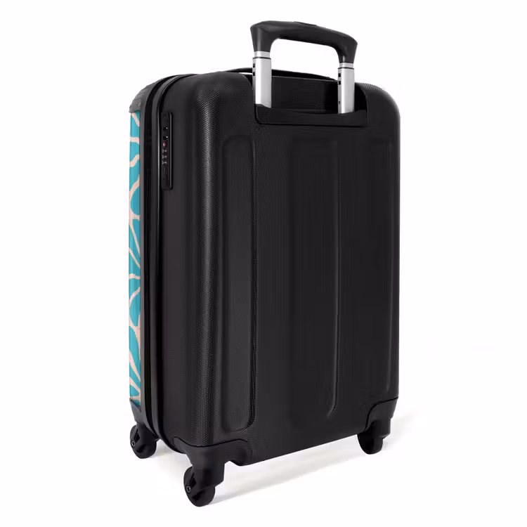 Suitcase - Pastel flowers - Blue — 3