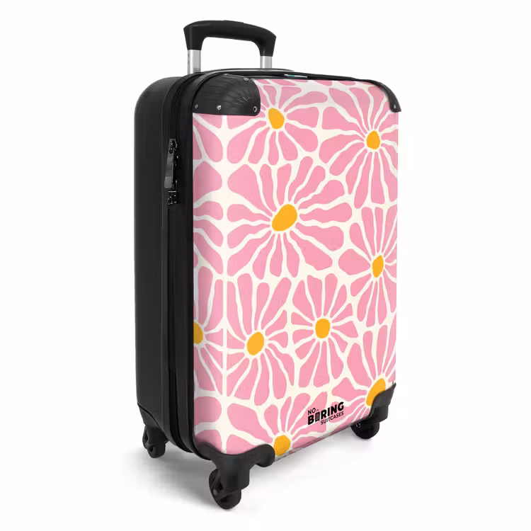 Suitcase - Pastel flowers - Pink — 2