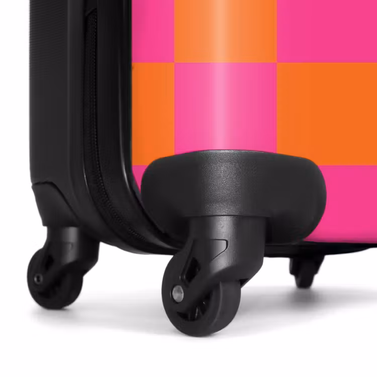 Suitcase - Squares - Pink/Orange — 6