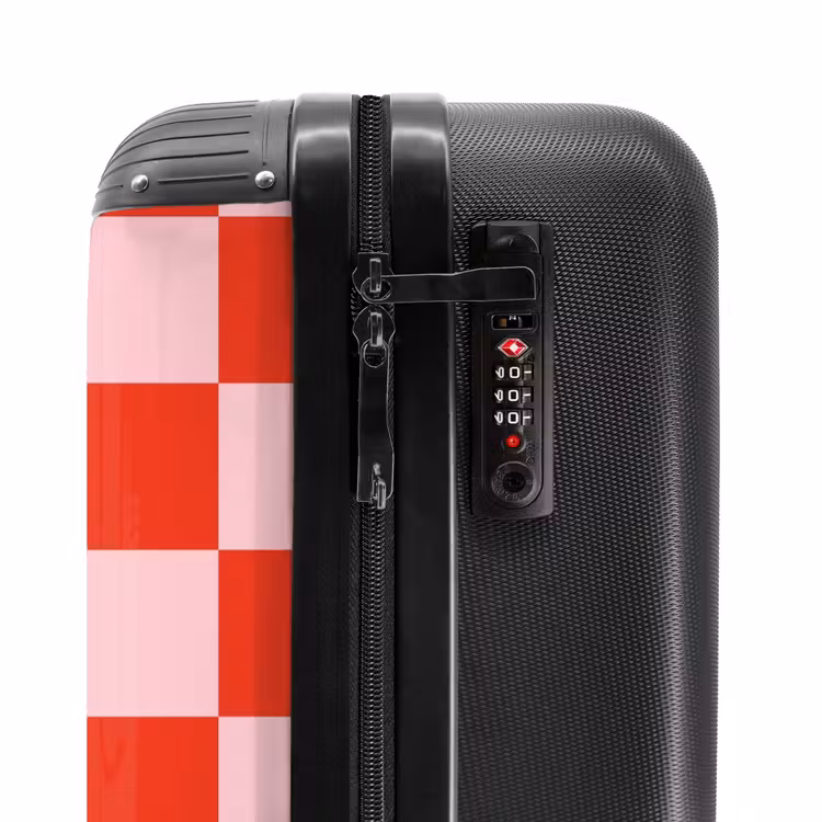 Suitcase - Squares - Red/Pink — 5