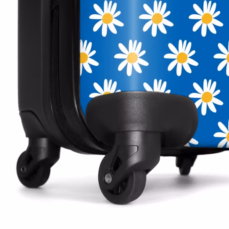 Suitcase - Vintage floral pattern - Blue — 6