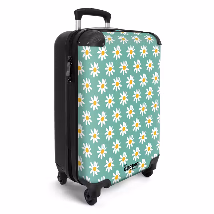 Suitcase - Vintage floral pattern - Green — 2