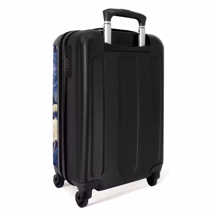Suitcase - Vintage flowers - Blue — 3