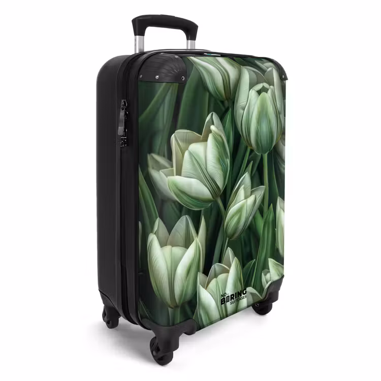 Suitcase - Vintage flowers - Green — 2