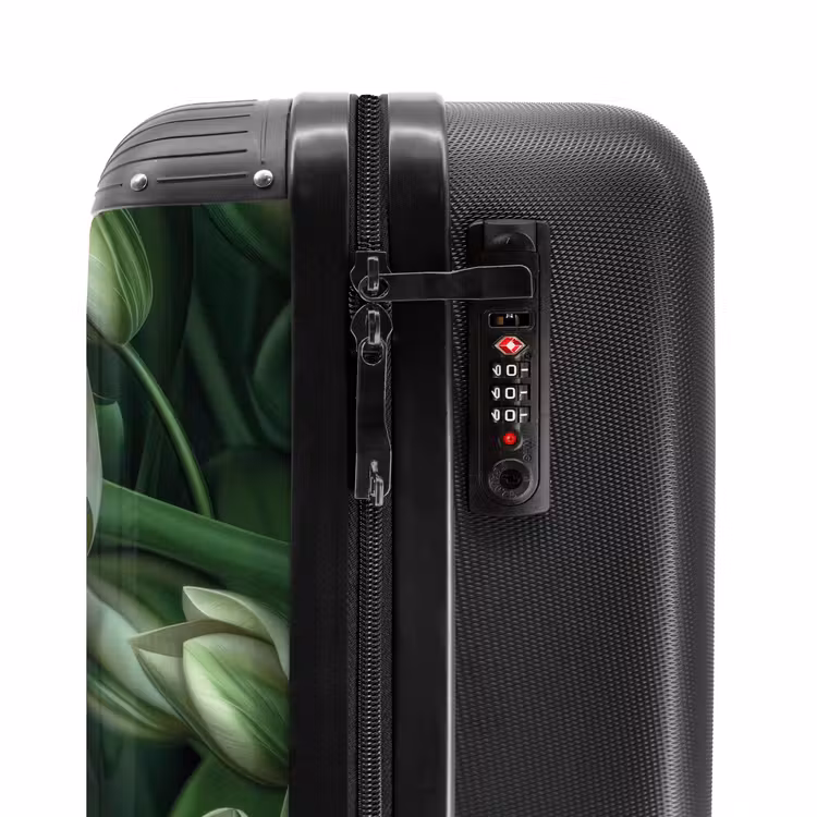 Suitcase - Vintage flowers - Green — 5