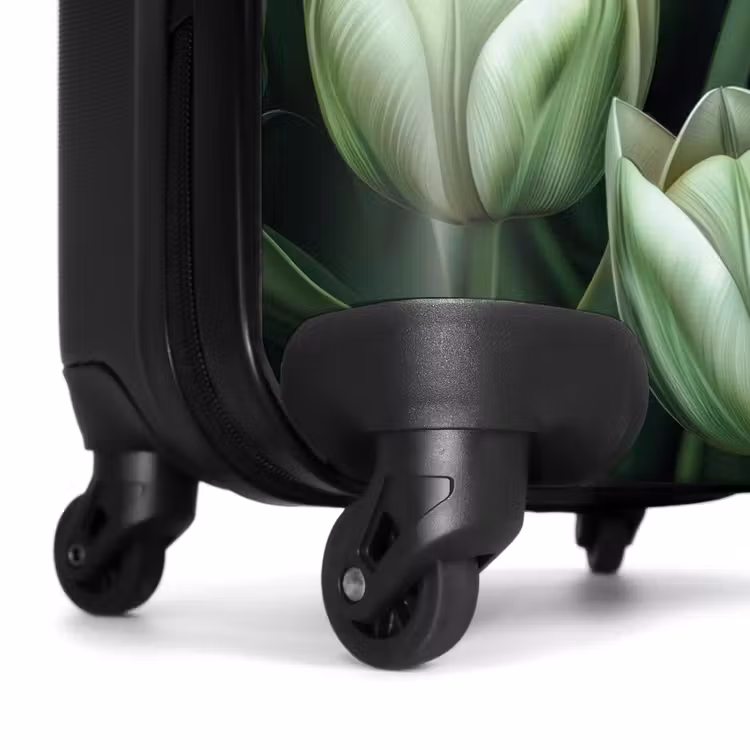 Suitcase - Vintage flowers - Green — 6