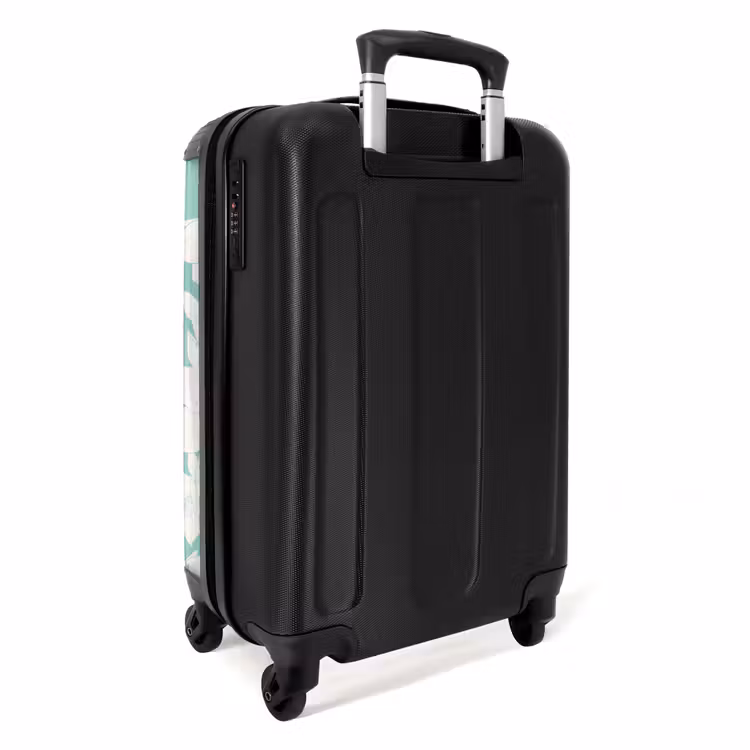 Suitcase - Vintage flowers - Light blue — 3