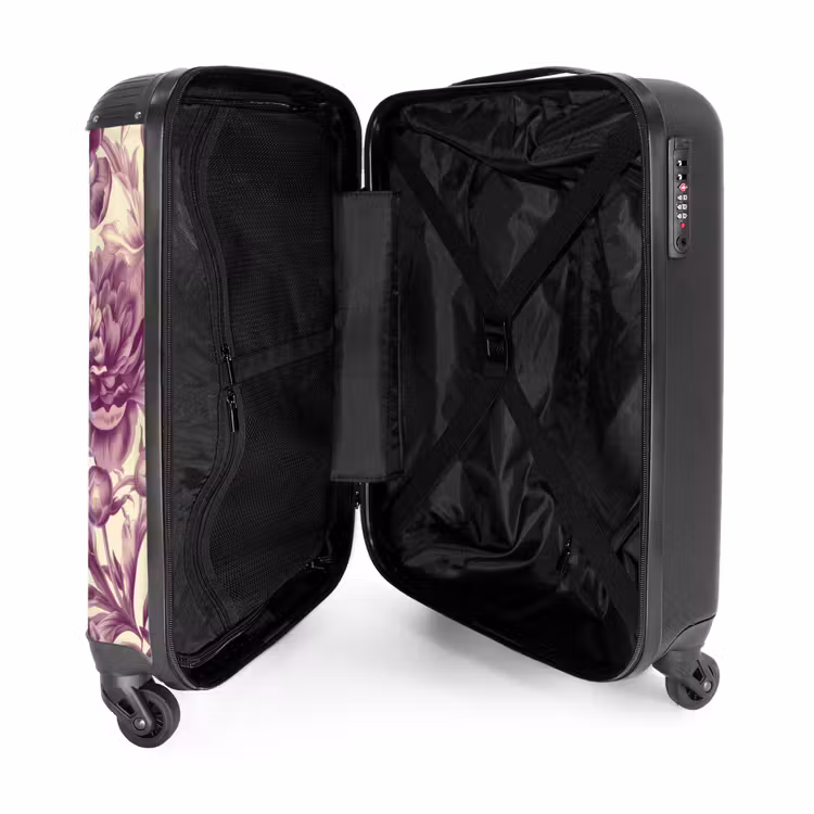 Suitcase - Vintage flowers - Pink — 4