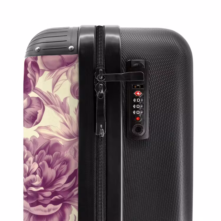 Suitcase - Vintage flowers - Pink — 5