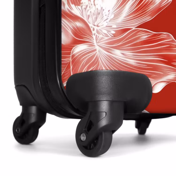 Suitcase - Vintage flowers - Red — 6