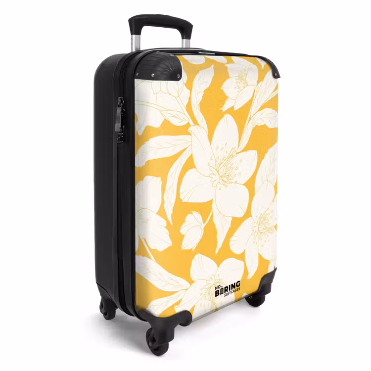 Suitcase - Vintage flowers - Yellow — 2