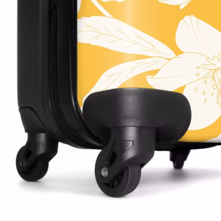 Suitcase - Vintage flowers - Yellow — 6