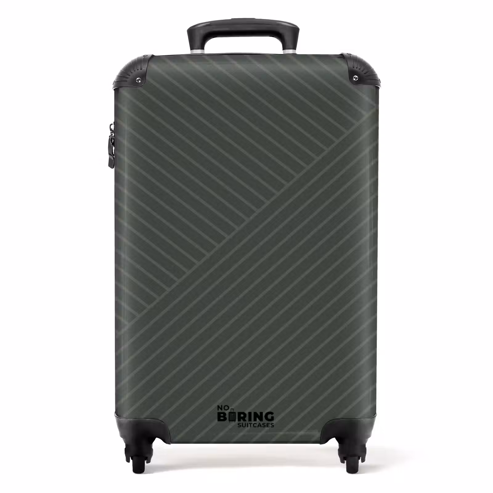 Suitcase - Modern line art green — 1