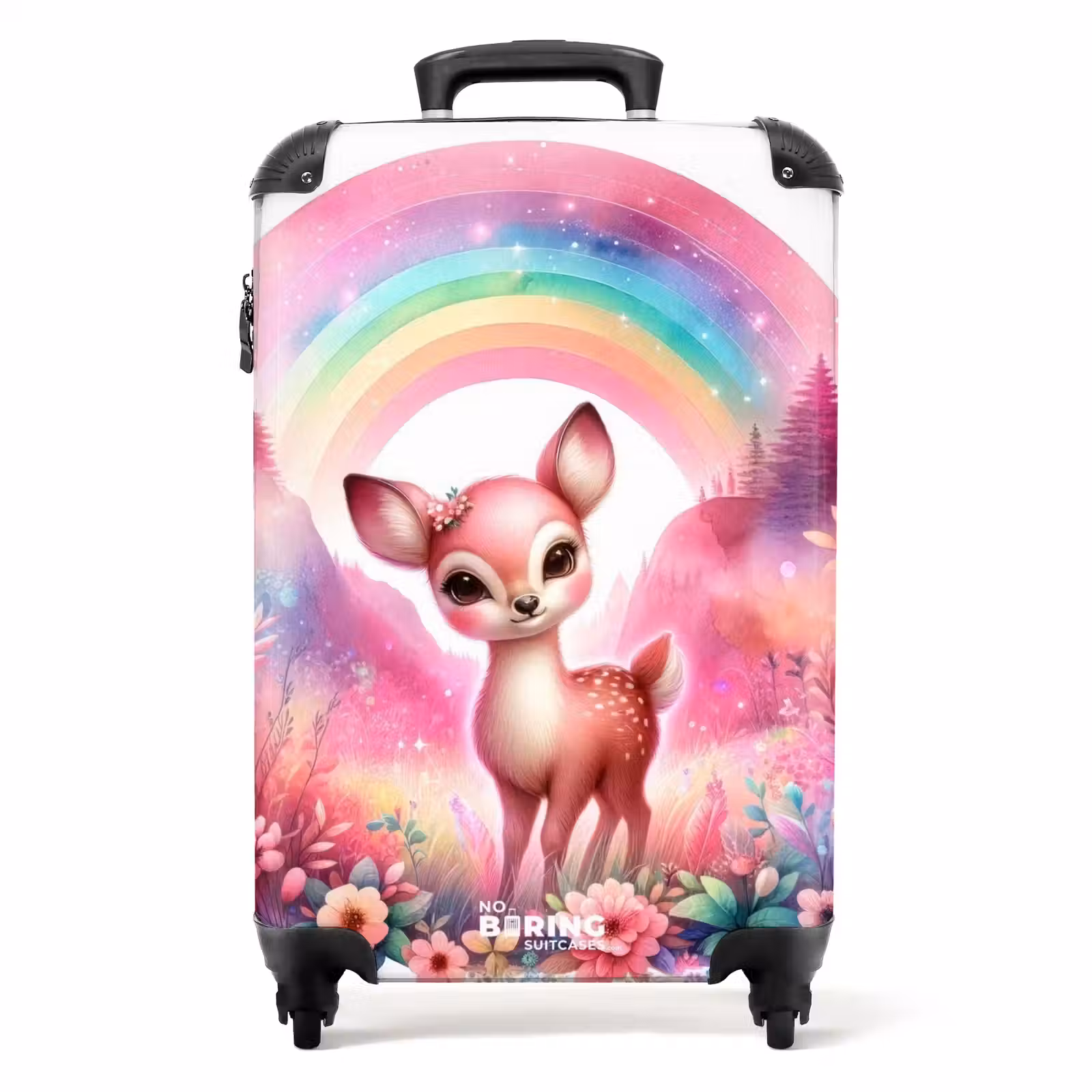 Suitcase - Pink roebuck — 1