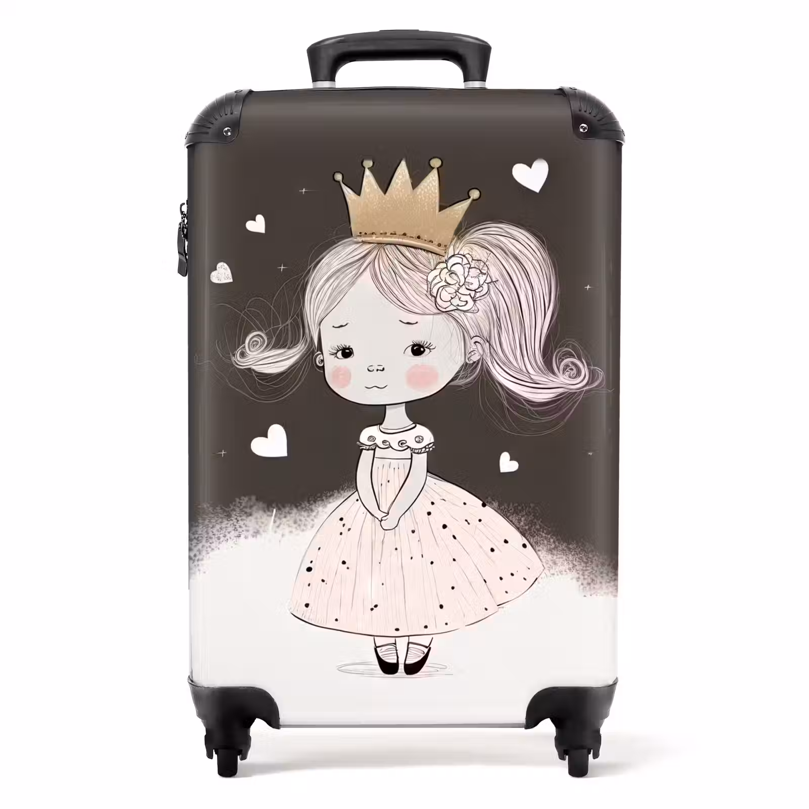 Suitcase - Shy princess with flower — 1