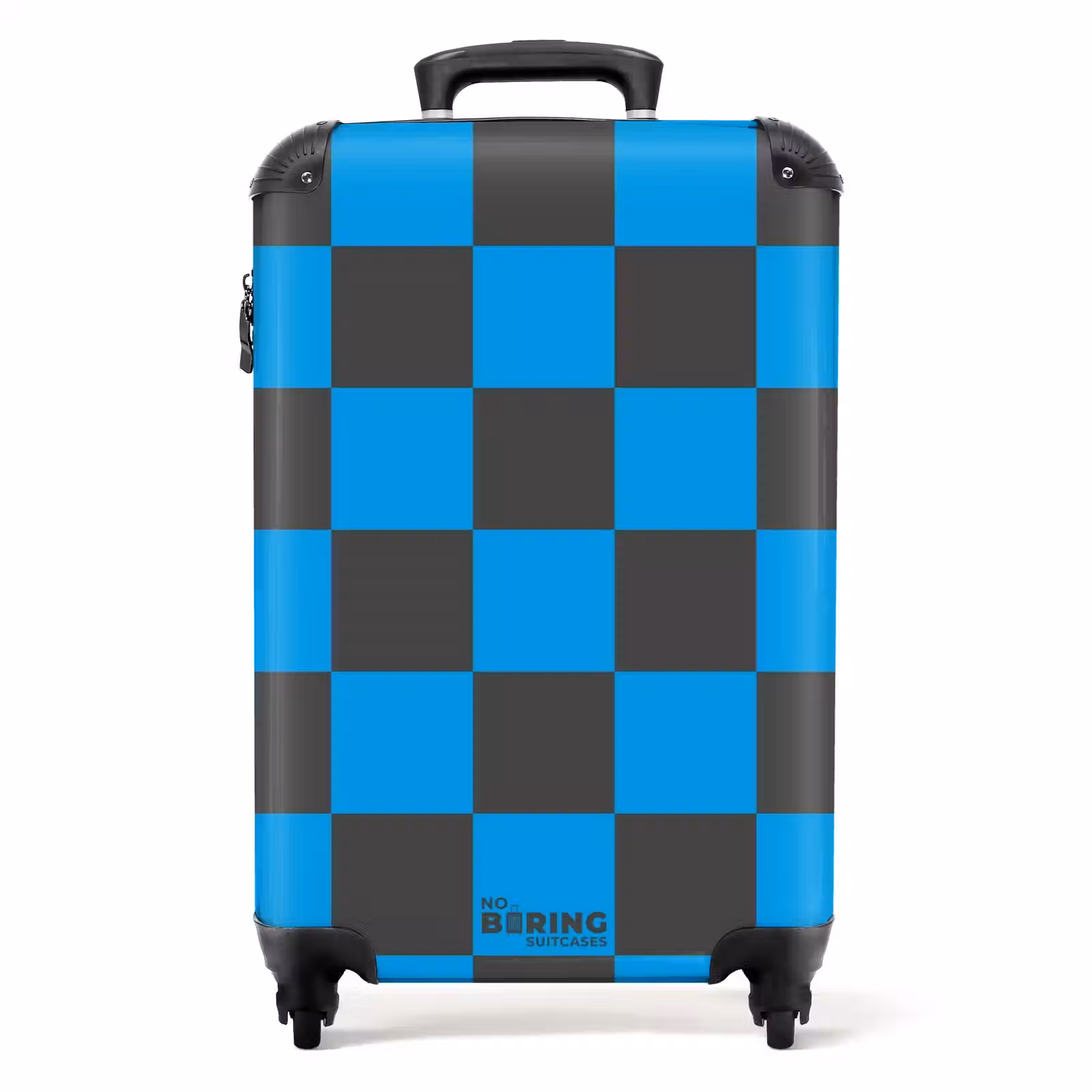 Suitcase - Squares - Black/Blue — 1