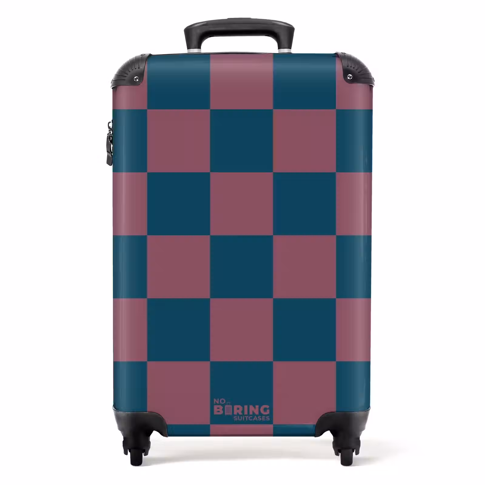 Suitcase - Squares - Blue/Red — 1