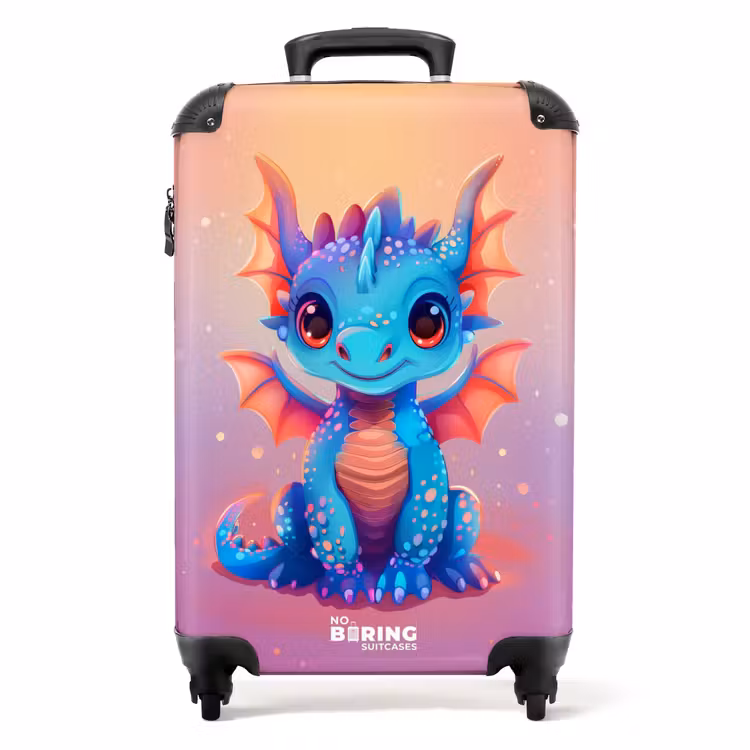 Suitcase - Cute baby dragon — 1