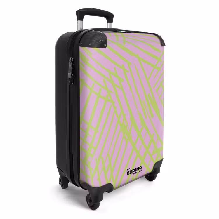 Suitcase - Line art - Green/Purple — 2
