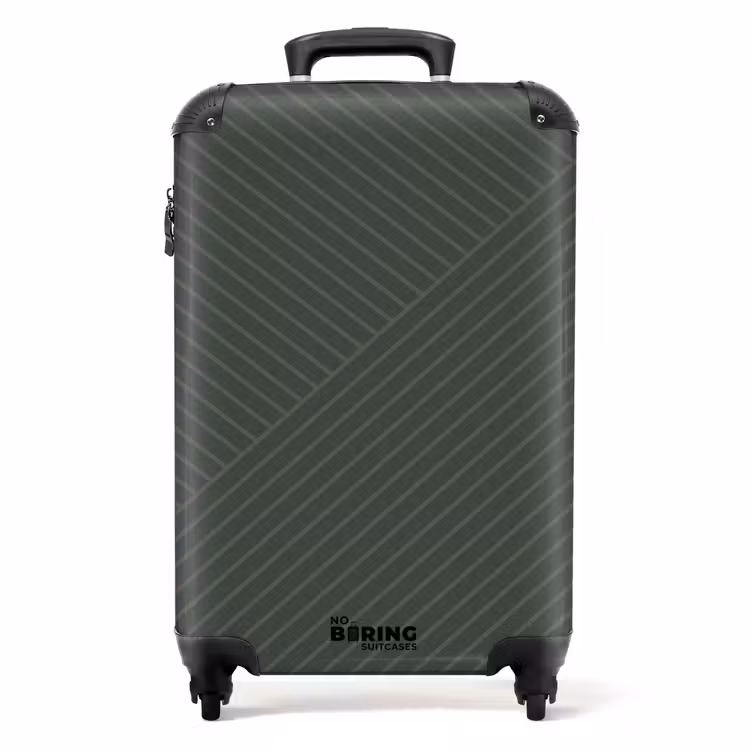 Suitcase - Modern line art green — 1