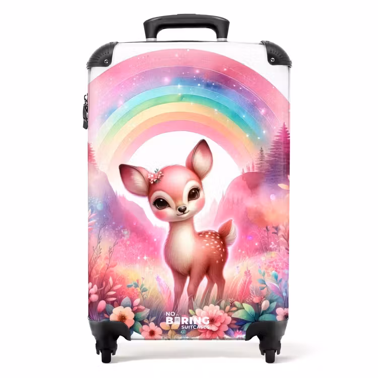 Suitcase - Pink roebuck — 1
