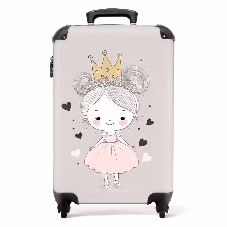 Suitcase - Princess with buns — 1