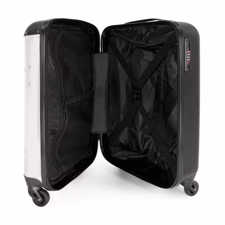Suitcase - Princess with crown and pink hearts — 4
