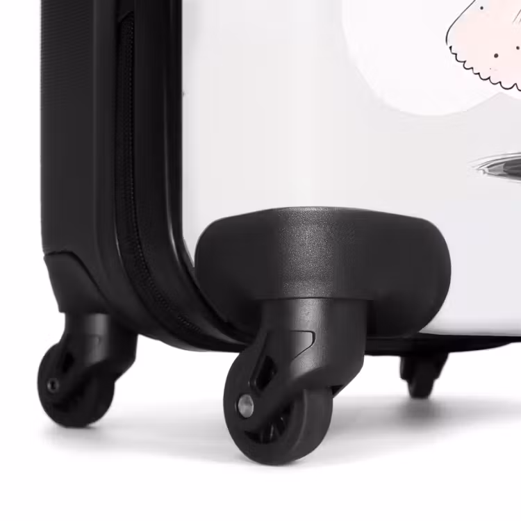 Suitcase - Princess with crown and pink hearts — 6