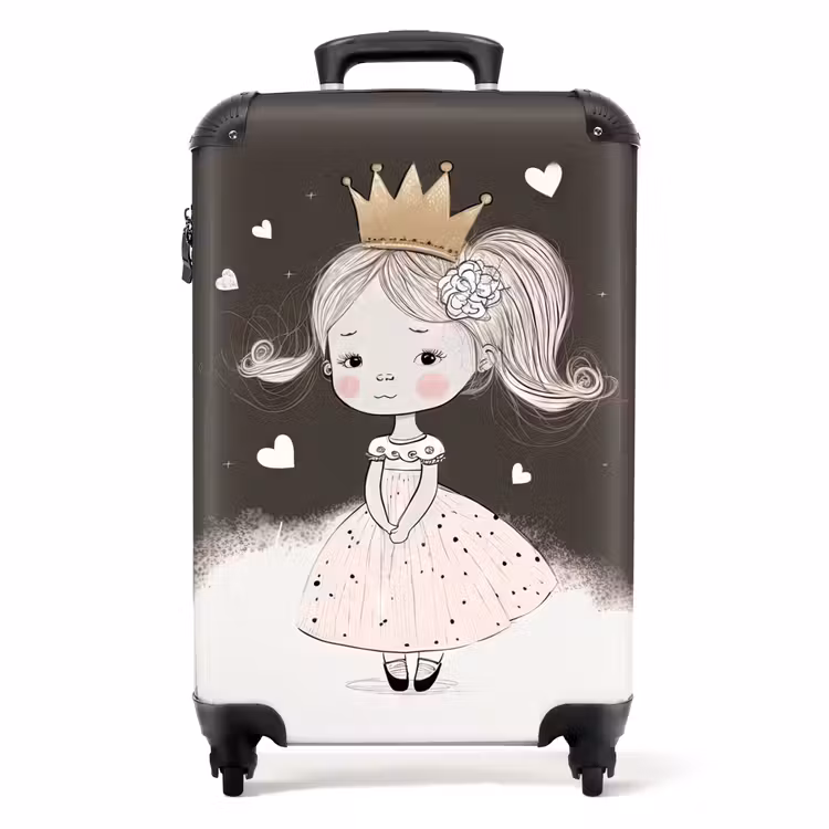 Suitcase - Shy princess with flower — 1