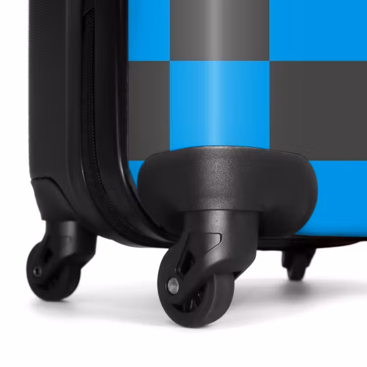 Suitcase - Squares - Black/Blue — 6